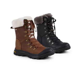 EMU® UGG Boots Sheepskin Wool Lined Waterproof Hiking Buller EMU