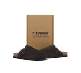 EVERAU® Adjustable Buckled Straps Slip-on Flat Sandal Slides Mason - UGG EXPRESS