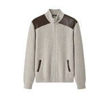 EVERAU® Wool Blend Zip-Up Jacket Stand Collar Urban Style Canver EVERAU