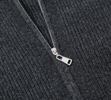 EVERAU® Wool Blend Zip-Up Jacket Stand Collar Urban Style Canver EVERAU