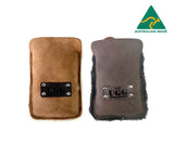 Women Sheepskin Wool Over Shoulder Neck Strap Phone Pouch - UGG EXPRESS