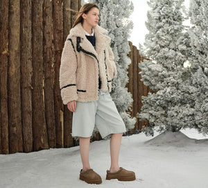 AUSTRALIAN SHEPHERD® UGG Slippers Sheepskin Wool Ankle Platform Tazzy Tay UGG AUSTRALIAN SHEPHERD