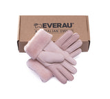 EVERAU® Ladies Gloves Fluffy Sheepskin Wool Stacey