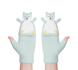 EVERAU® Fingerless Ultra Plush Knit Bearling Gloves