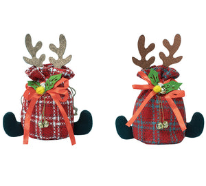 EVERAU® Festive Holiday Pouch Reindeer Christmas Gift Bag EVERAU