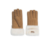 AUSTRALIAN SHEPHERD® Fluffy Sheepskin Wool Shearling Lined Gloves Puni