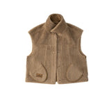 EVERAU® Fluffy Sheepskin Wool Sleeveless Vest Warda