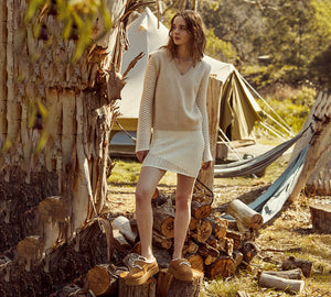 EVERAU® UGG Slippers Sheepskin Wool Adjustable Buckle Ankle Platform Tobias - UGG EXPRESS