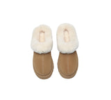 AUSTRALIAN SHEPHERD® UGG Slippers Sheepskin Wool Ankle Chunky Platform Murray