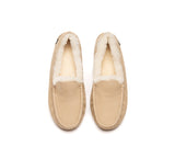 EVERAU® UGG Slippers Sheepskin Wool Moccasin Loafers Pielet EVERAU