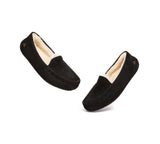 EVERAU® UGG Slippers Sheepskin Wool Moccasin Loafers Pielet EVERAU