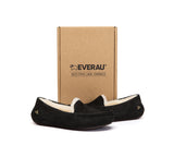EVERAU® UGG Slippers Sheepskin Wool Moccasin Loafers Pielet EVERAU