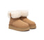 AUSTRALIAN SHEPHERD® UGG Boots Sheepskin Wool Collar Ankle Mini Platform Eleny