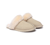 EVERAU® UGG Slippers Sheepskin Wool Suede Scuff Rosa - UGG EXPRESS