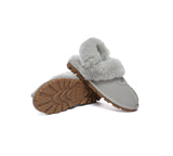 AUSTRALIAN SHEPHERD® UGG Slippers Women Removable Wool Fluffy Strap Slingback Waffle - UGG EXPRESS