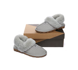 AUSTRALIAN SHEPHERD® UGG Slippers Women Removable Wool Fluffy Strap Slingback Waffle - UGG EXPRESS