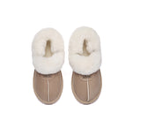 AUSTRALIAN SHEPHERD® UGG Slippers Women Removable Wool Fluffy Strap Slingback Waffle - UGG EXPRESS