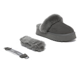 AUSTRALIAN SHEPHERD® UGG Slippers Women Removable Wool Strap Slingback Platform Musa - UGG EXPRESS