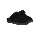 EVERAU® UGG Slippers Sheepskin Wool Suede Scuff Muffin