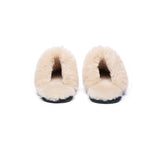 EVERAU® UGG Slippers Sheepskin Wool Suede Scuff Rosa - UGG EXPRESS