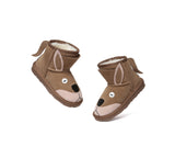 EVERAU® UGG Boots Kids Sheepskin Wool Kangaroo Kids Plus