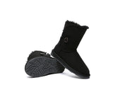 UGG EVERAU® UGG Boots Double Faced Sheepskin Wool Short Button