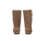 UGG EVERAU® UGG Boots Double Faced Sheepskin Wool Tall Button