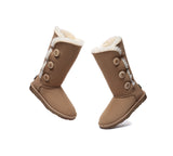 UGG EVERAU® UGG Boots Double Faced Sheepskin Wool Tall Button - UGG EXPRESS