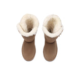 UGG EVERAU® UGG Boots Double Faced Sheepskin Wool Tall Button