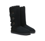 UGG EVERAU® UGG Boots Double Faced Sheepskin Wool Tall Button - UGG EXPRESS