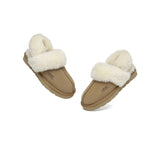 AUSTRALIAN SHEPHERD® 3-Way Style UGG Women Slippers Removable Wool Strap Slingback Muffin Fluffy