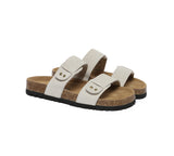 EVERAU® Double Straps Embossed Slip-on Summer Sandal Slides Aurelia - UGG EXPRESS