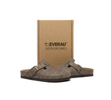 EVERAU® Men Adjustable Buckled Straps Slip-on Flat Sandal Slides Brynn - UGG EXPRESS