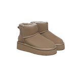 AUSTRALIAN SHEPHERD® UGG Boots Sheepskin Wool Ankle Platform Rommie