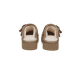 AUSTRALIAN SHEPHERD® UGG Slippers Sheepskin Wool Adjustable strap Platform Sadie