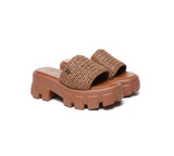 EVERAU® Women Woven Chunky Platform Sandals - UGG EXPRESS