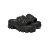 EVERAU® Women Woven Chunky Platform Sandals - UGG EXPRESS