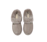 UGG EVERAU® UGG Slippers Women Sheepskin Wool Collar Ankle Platform Gabri - UGG EXPRESS