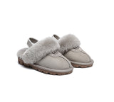 AUSTRALIAN SHEPHERD® UGG Slippers Kids Sheepskin Wool Slingback Waffle Plus