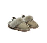 AUSTRALIAN SHEPHERD® UGG Slippers Kids Sheepskin Wool Slingback Waffle Plus