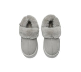 AUSTRALIAN SHEPHERD® 3-Way Style UGG Women Slippers Removable Wool Strap Slingback Platform Musa