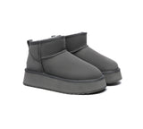 EVERAU® UGG Boots Sheepskin Wool Ankle Ultra Mini Platform - UGG EXPRESS