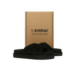 Slides - EVERAU® Adjustable Crossover Slip-on Summer Slides Lilac