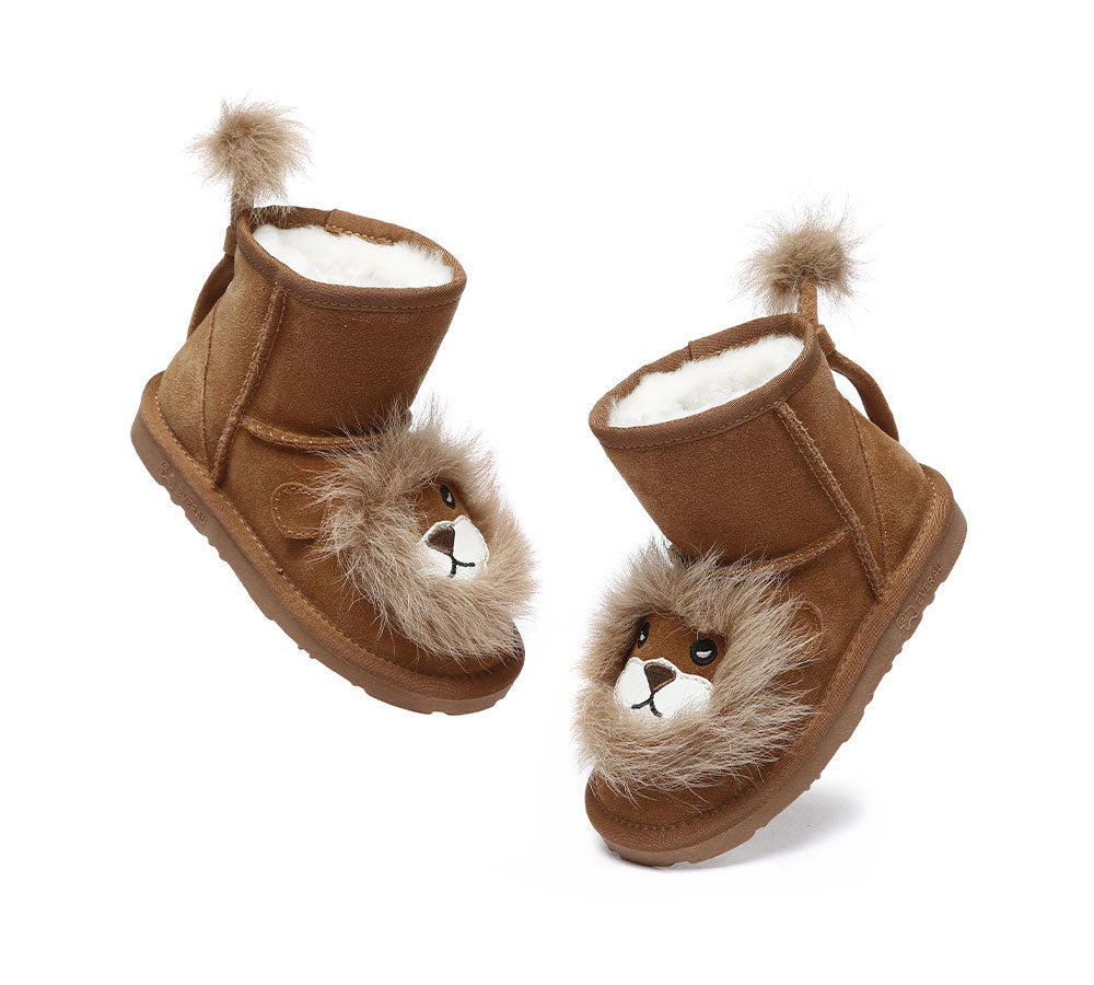 UGG Boots - Kid Sheepskin Boots Lion Kids Plus