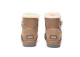 UGG Boots - UGG Boots Australia Premium Double Face Sheepskin Mini Button Boots