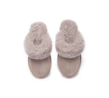 UGG Slippers - AS UGG Slipper Double Faced Sheepskin Waffle Curly