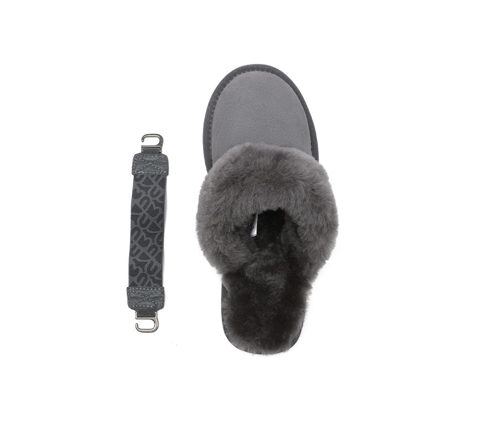 UGG Slippers - Removable Strap Slingback Sheepskin Slippers Lonsdale