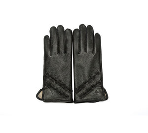 Accessories - Sheepskin Wool Ladies Leather Gloves Britney