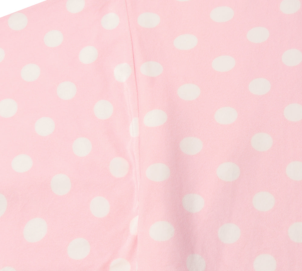 Apparel - Reversible Hoodie Blanket Unisex Pink Polka Dot