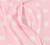 Apparel - Reversible Hoodie Blanket Unisex Pink Polka Dot